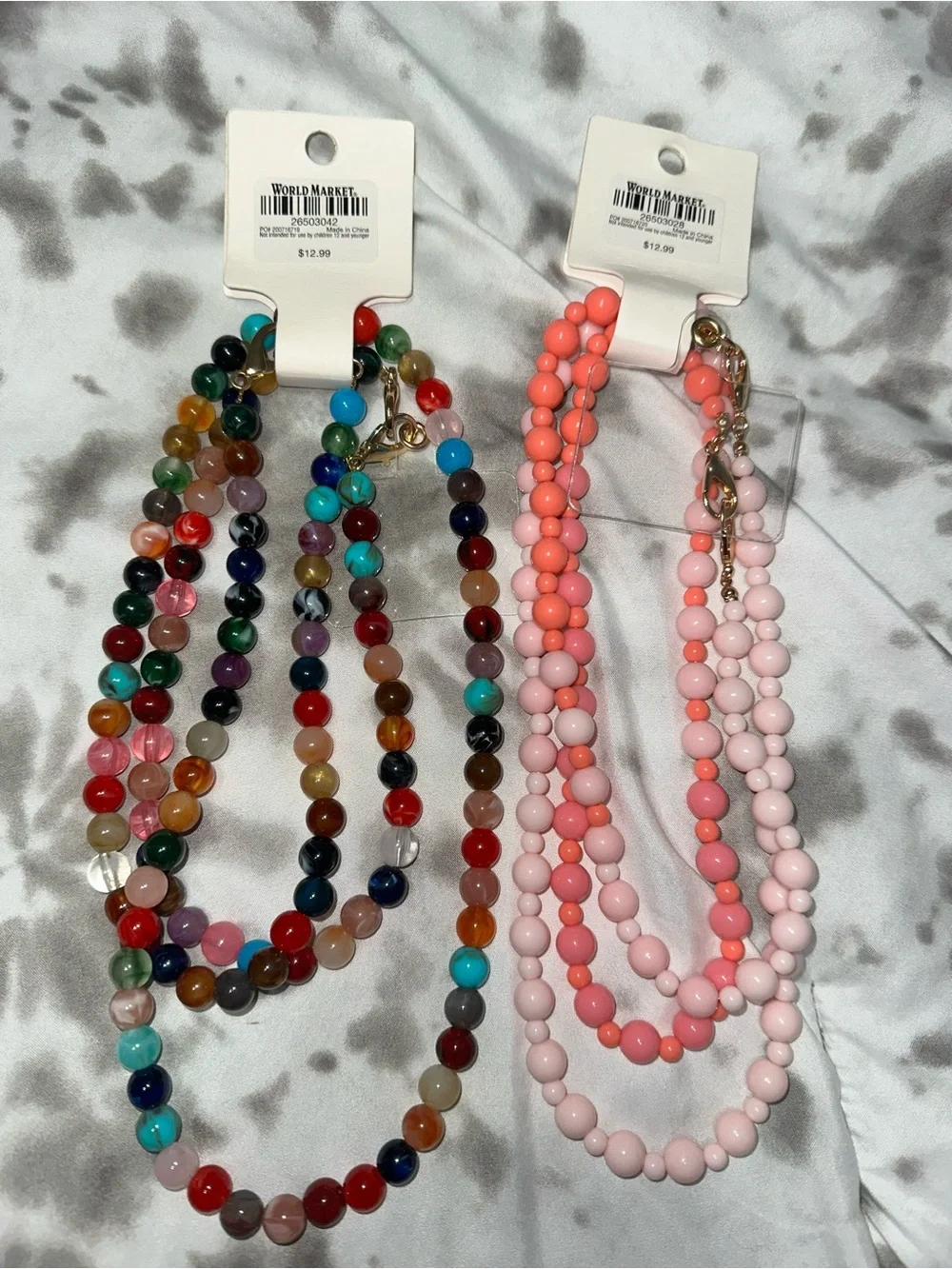 2 World Market Beaded Phone Straps